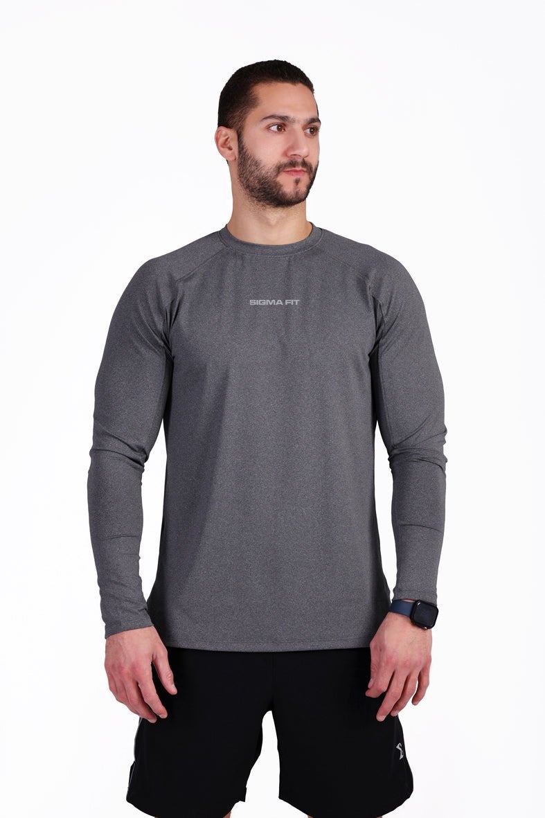 SIGMA FIT Warm Lock Tee Light Heather Gray - Image 2